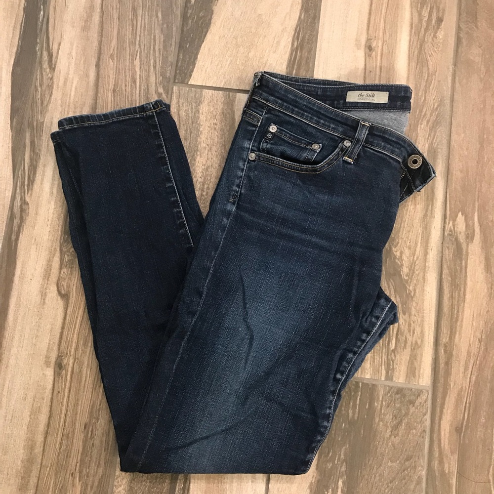 AG Jean, The Stilt Cigarette Leg, Dark Wash, 30R